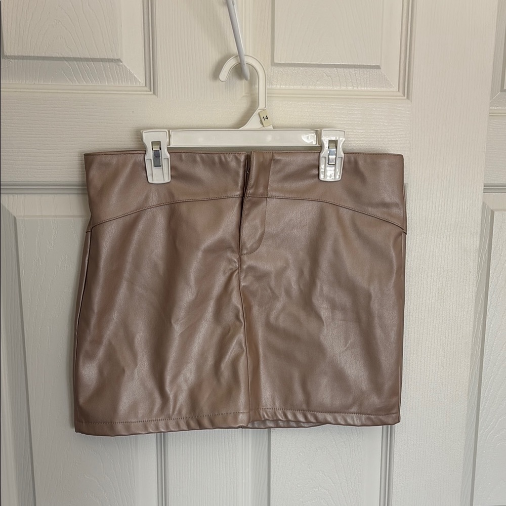 Tan Mini Skirt Chic and Stylish